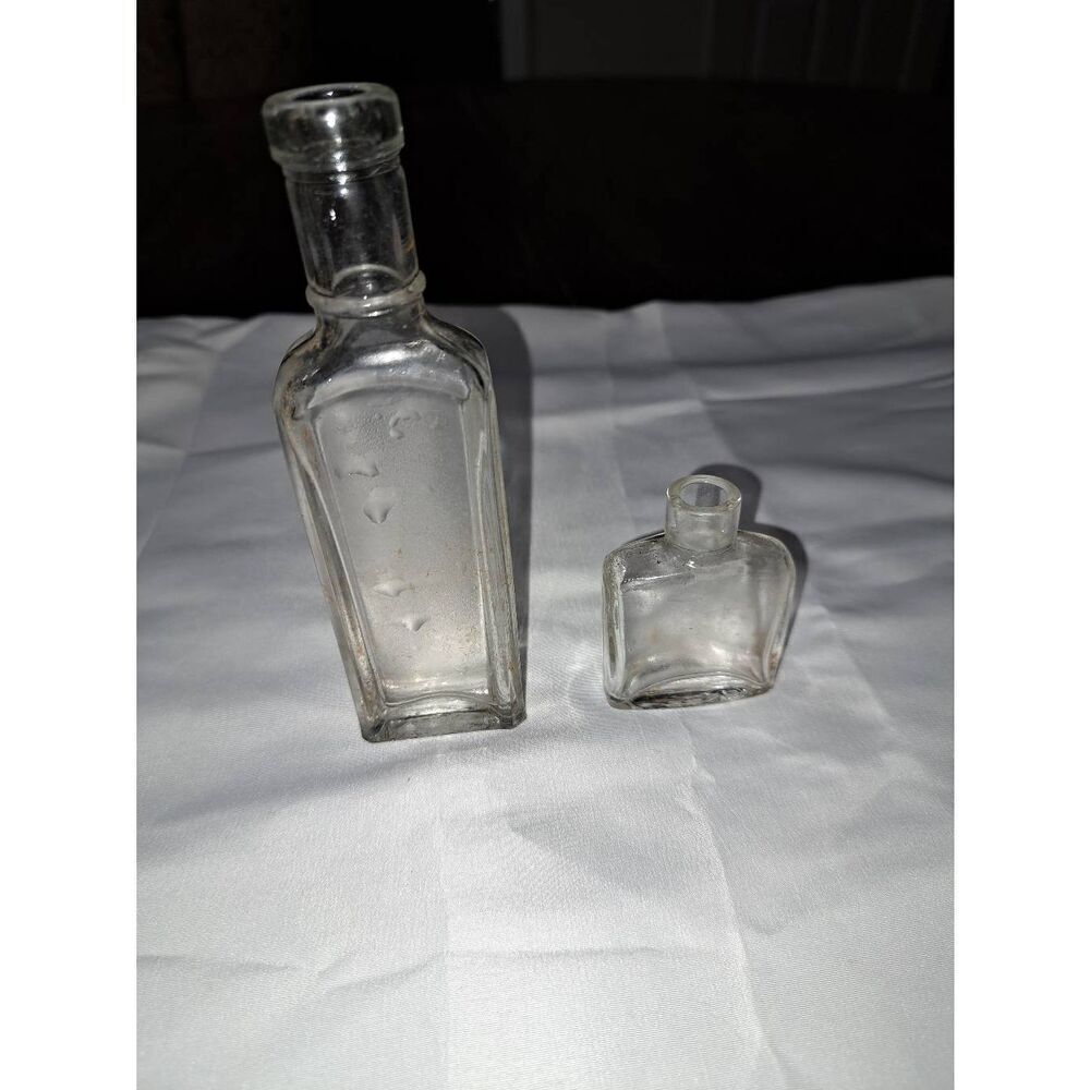 Vintage Glass Elixir Apothecary Medicine Bottles Farmhouse  Rustic Halloween